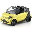 Carsdemetal.es 2015 Smart Fortwo Cabriolet (A453) Black/Yellow 1:18 Dealer Edition B66960289
