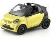 Carsdemetal.es 2015 Smart Fortwo Cabriolet (A453) Black/Yellow 1:18 Dealer Edition B66960289