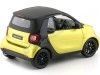 Cochesdemetal.es 2015 Smart Fortwo Cabriolet (A453) Noir / jaune 1:18 Édition du concessionnaire B66960289
