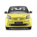 Cochesdemetal.es 2015 Smart Fortwo Cabriolet (A453) Noir / jaune 1:18 Édition du concessionnaire B66960289