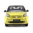 Cochesdemetal.es 2015 Smart Fortwo Cabriolet (A453) Black/Yellow 1:18 Dealer Edition B66960289