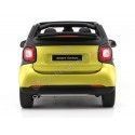 Cochesdemetal.es 2015 Smart Fortwo Cabriolet (A453) Noir / jaune 1:18 Édition du concessionnaire B66960289