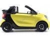 Cochesdemetal.es 2015 Smart Fortwo Cabriolet (A453) Noir / jaune 1:18 Édition du concessionnaire B66960289