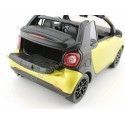 Cochesdemetal.es 2015 Smart Fortwo Cabriolet (A453) Noir / jaune 1:18 Édition du concessionnaire B66960289