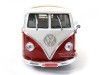 1962 Volkswagen Microbus Combi Type 2 T1 Granate-Blanco 1:18 Lucky Diecast 92328 Cochesdemetal 3 - Coches de Metal 