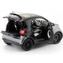 Cochesdemetal.es 2015 Smart Fortwo Coupe (C453) Black/Grey 1:18 Dealer Edition B66960281