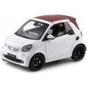 Carsdemetal.es 2015 Smart Fortwo Cabriolet (A453) Branco/Branco 1:18 Revester Edição B66960291