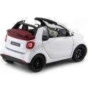 Cochesdemetal.es 2015 Smart Fortwo Cabriolet (A453) White/White 1:18 Dealer Edition B66960291