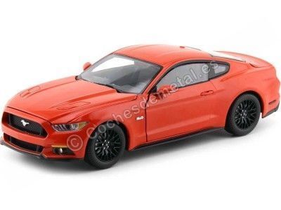 Cochesdemetal.es 2016 Ford Mustang GT 5.0 Cup Naranja 1:18 Auto World AW242