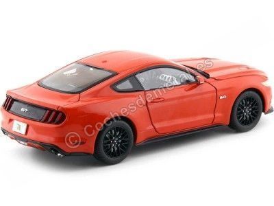 Cochesdemetal.es 2016 Ford Mustang GT 5.0 Cup Naranja 1:18 Auto World AW242 2