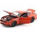 Cochesdemetal.es 2016 Ford Mustang GT 5.0 Cup Naranja 1:18 Auto World AW242