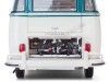 Cochesdemetal.es 1962 Volkswagen T1 Samba Bus Blue-Beige Grey 1:12 Sun Star 5084