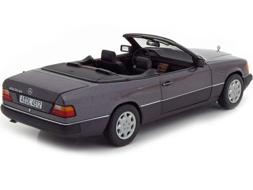 1990 Mercedes-Benz 300 CE-24 Cabriolet Purple Metallic 1:18 Norev 1...