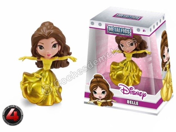 Cochesdemetal.es Serie "Disney" Figura de Metal "Belle" 1:18 Jada Toys 98250