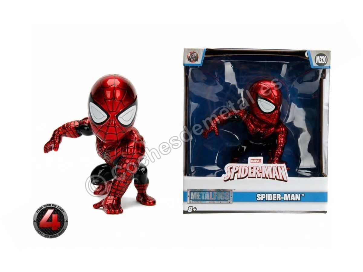 baño colgante Redondo Serie "Marvel" Figura de Metal "Spiderman" 1:18 Jada Toys 30335
