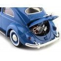 1955 Volkswagen VW Kafer Beetle Azul 1:18 Bburago 12029 Cochesdemetal 14 - Coches de Metal 