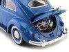 1955 Volkswagen VW Kafer Beetle Azul 1:18 Bburago 12029 Cochesdemetal 14 - Coches de Metal 