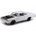Cochesdemetal.es 1969 Plymouth Roadrunner Post Coupe White 1:18 Auto World AMM1147