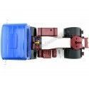 Carsdemetal.es 1969 caminhão Mercedes LPS 1632 Dois eixos azul-vermelho 1:18 ROAD KINGS 180022