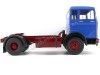 Carsdemetal.es 1969 caminhão Mercedes LPS 1632 Dois eixos azul-vermelho 1:18 ROAD KINGS 180022