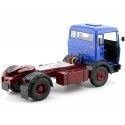 Cochesdemetal.es 1969 Camion Mercedes LPS 1632 Dos Ejes Blue-Red 1:18 Road Kings 180022