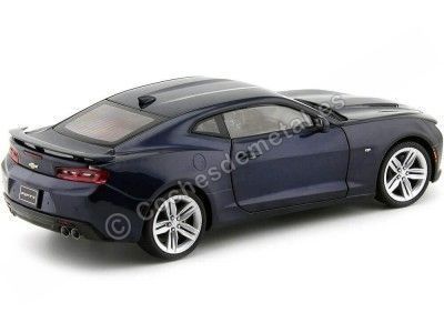 Cochesdemetal.es 2016 Chevrolet Camaro SS Fifty Blue Metallic 1:18 Auto World AW239 2