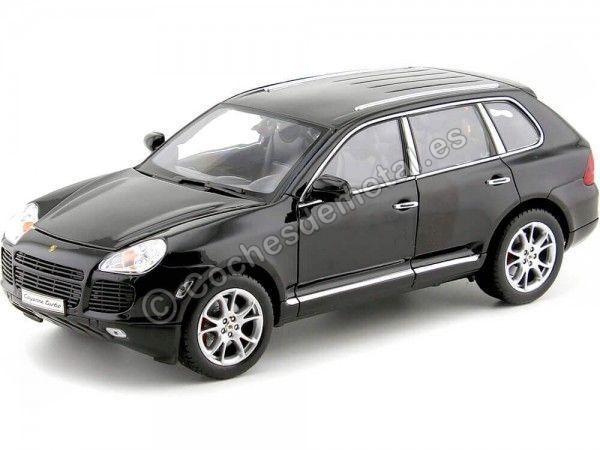 Cochesdemetal.es 2004 Porsche Cayenne Turbo Negro 1:18 Welly 12529