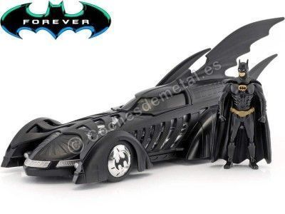 Carsdemetal.es 1995 Batmobile Batman Forever avec Batman Figure 1:24 Jada Toys 98036/253215003