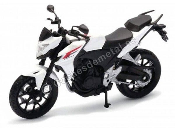 Cochesdemetal.es 2013 Honda CB500F Blanca / Black 1:18 Welly 12838