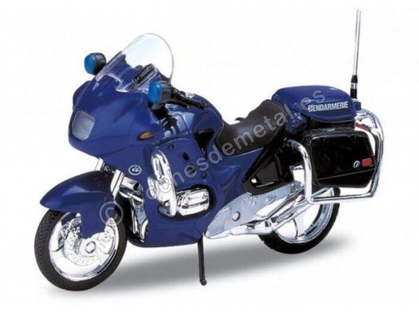 Cochesdemetal.es 1996 BMW R1100 RT Gendarmerie Blue 1:18 Welly 12150