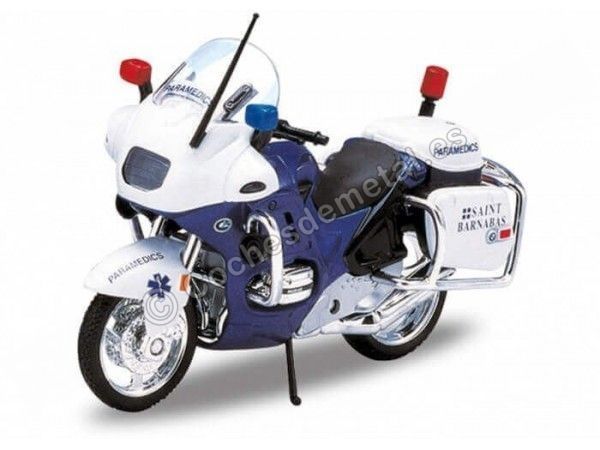 Cochesdemetal.es 1996 BMW R1100 RT Paramedics Blue-White 1:18 Welly 12151