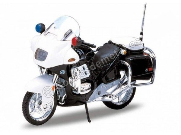 Cochesdemetal.es 1996 BMW R1100 RT Police blanche 1:18 Welly 12150