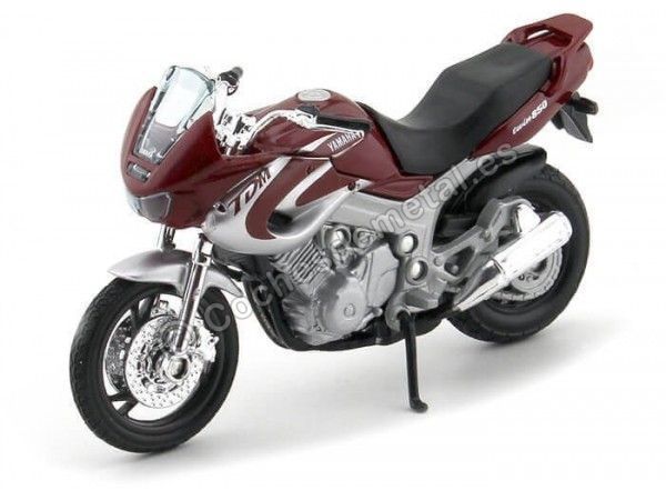 Cochesdemetal.es 2001 Yamaha TDM850 Red-Silver 1:18 Welly 12155