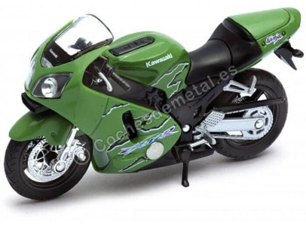 Cochesdemetal.es 2001 Kawasaki ninja zx-12r vert 1:18 Welly 12167