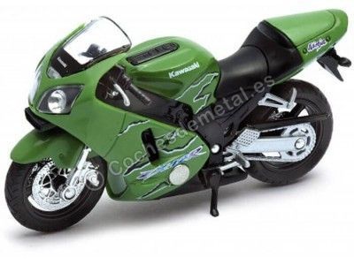 Cochesdemetal.es 2001 Kawasaki ninja zx-12r vert 1:18 Welly 12167