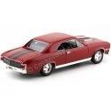 Cochesdemetal.es 1967 Chevrolet Chevelle SS 396 Rouge-Black 1:18 Motor Max 73104