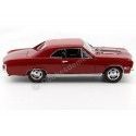 Cochesdemetal.es 1967 Chevrolet Chevelle SS 396 Red-Black 1:18 Motor Max 73104