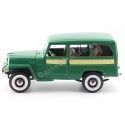 Cochesdemetal.es 1955 Jeep Willys Station Wagon Dark Green 1:18 Lucky Diecast 92858