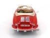 1961 Porsche 356B Cabriolet Rojo 1:18 Bburago 12025 Cochesdemetal 4 - Coches de Metal 