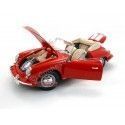 1961 Porsche 356B Cabriolet Rojo 1:18 Bburago 12025 Cochesdemetal 6 - Coches de Metal 