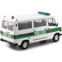 Cochesdemetal.es 1988 Mercedes-Benz 208 D Microbus Polizei 1:18 KK-Scale 180292