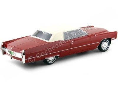1967 Cadillac Coupe DeVille Red-White 1:18 BoS-Models 240 Cochesdemetal.es 2