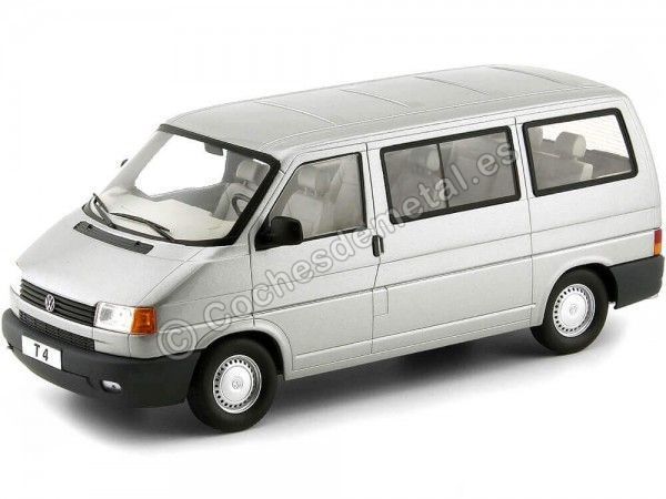 Cochesdemetal.es 1992 Volkswagen T4 Caravelle Microbus Gris 1:18 KK-Skale KKDC180264