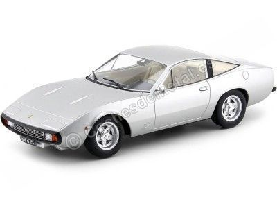 1971 Ferrari 365 GTC4 Silver 1:18 KK-Scale 180283 Cochesdemetal.es