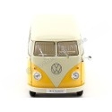 Cochesdemetal.es 1963 Volkswagen T1 Classical Microbus Amarillo-Beige 1:18 Welly 18054