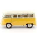 Cochesdemetal.es 1963 Volkswagen T1 Classical Microbus Amarillo-Beige 1:18 Welly 18054