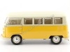 Cochesdemetal.es 1963 Volkswagen T1 Classical Microbus Amarillo-Beige 1:18 Welly 18054