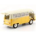 Cochesdemetal.es 1963 Volkswagen T1 Classical Microbus Amarillo-Beige 1:18 Welly 18054