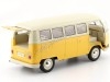 Cochesdemetal.es 1963 Volkswagen T1 Classical Microbus Amarillo-Beige 1:18 Welly 18054