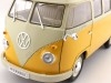 Cochesdemetal.es 1963 Volkswagen T1 Classical Microbus Amarillo-Beige 1:18 Welly 18054